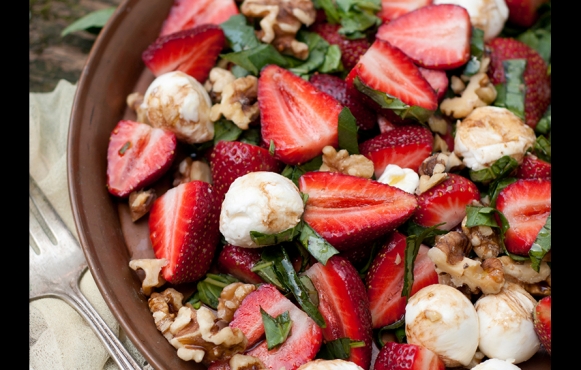 strawberry caprese by erin gleeson of the forest feast