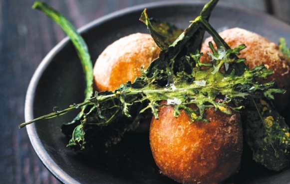 kale chips and beignets 