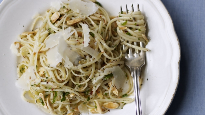 Mario Batali Recipe for Linguine from The Meat Free Monday Cookbook