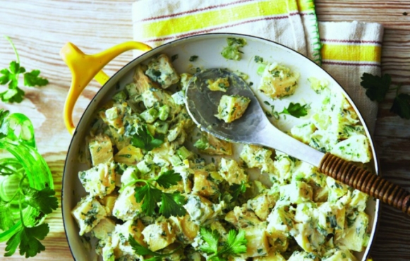 local food, potato salad, houston bbq, side dishes