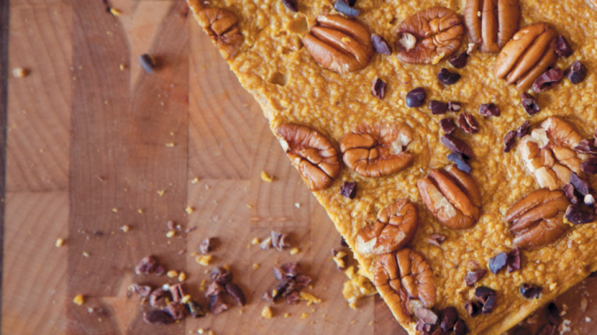 Baked Pumpkin Pie Protein Bars