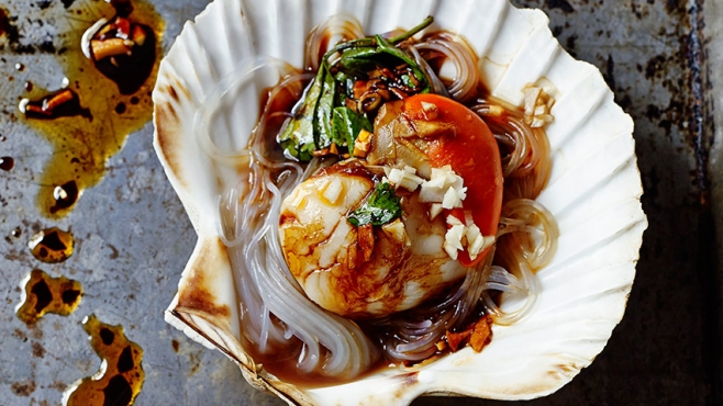 Chinese Steamed Scallops