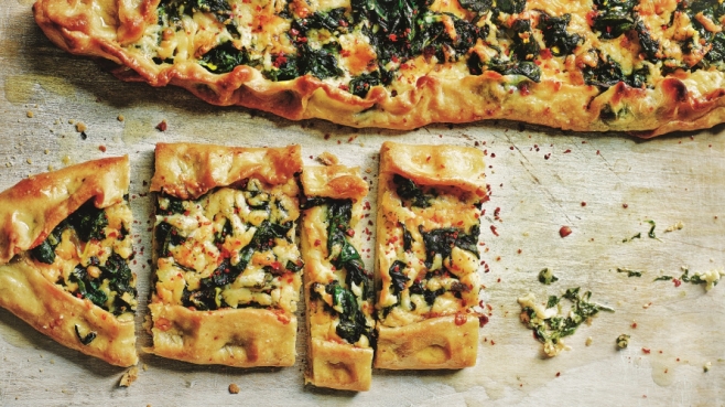 A Turkish Flatbread: Spinach Pide