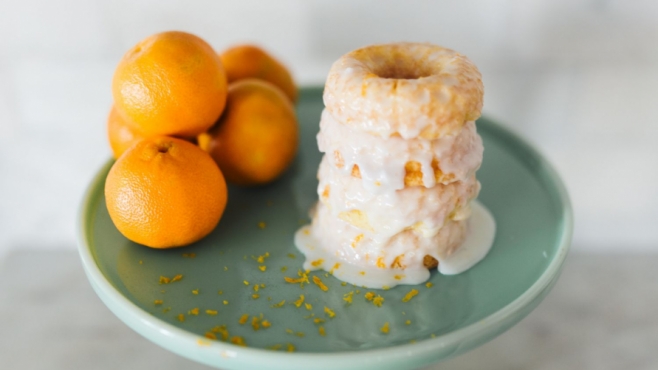 Orange doughnuts