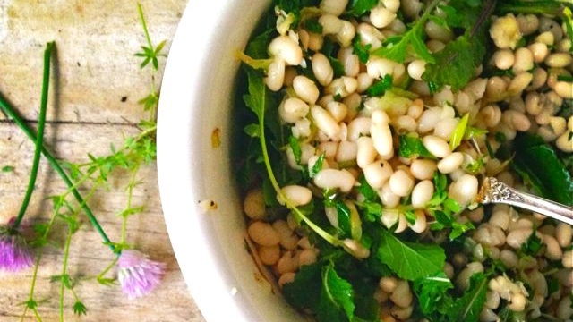 white bean salad