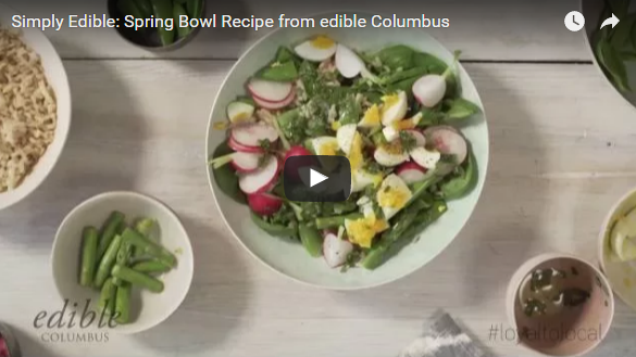 Simply Edible video recipe for Spring salad from edible Columbus